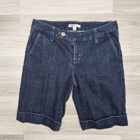 CAbi Pants - CABI Jeans Womens Blue Bermuda Cuffed Shorts Size 4